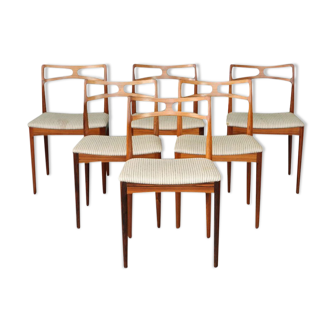 6 chaises en palissandre par Johannes Andersen