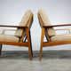 Antimott chairs - beige couch - brown by Wilhelm Knoll 1950s