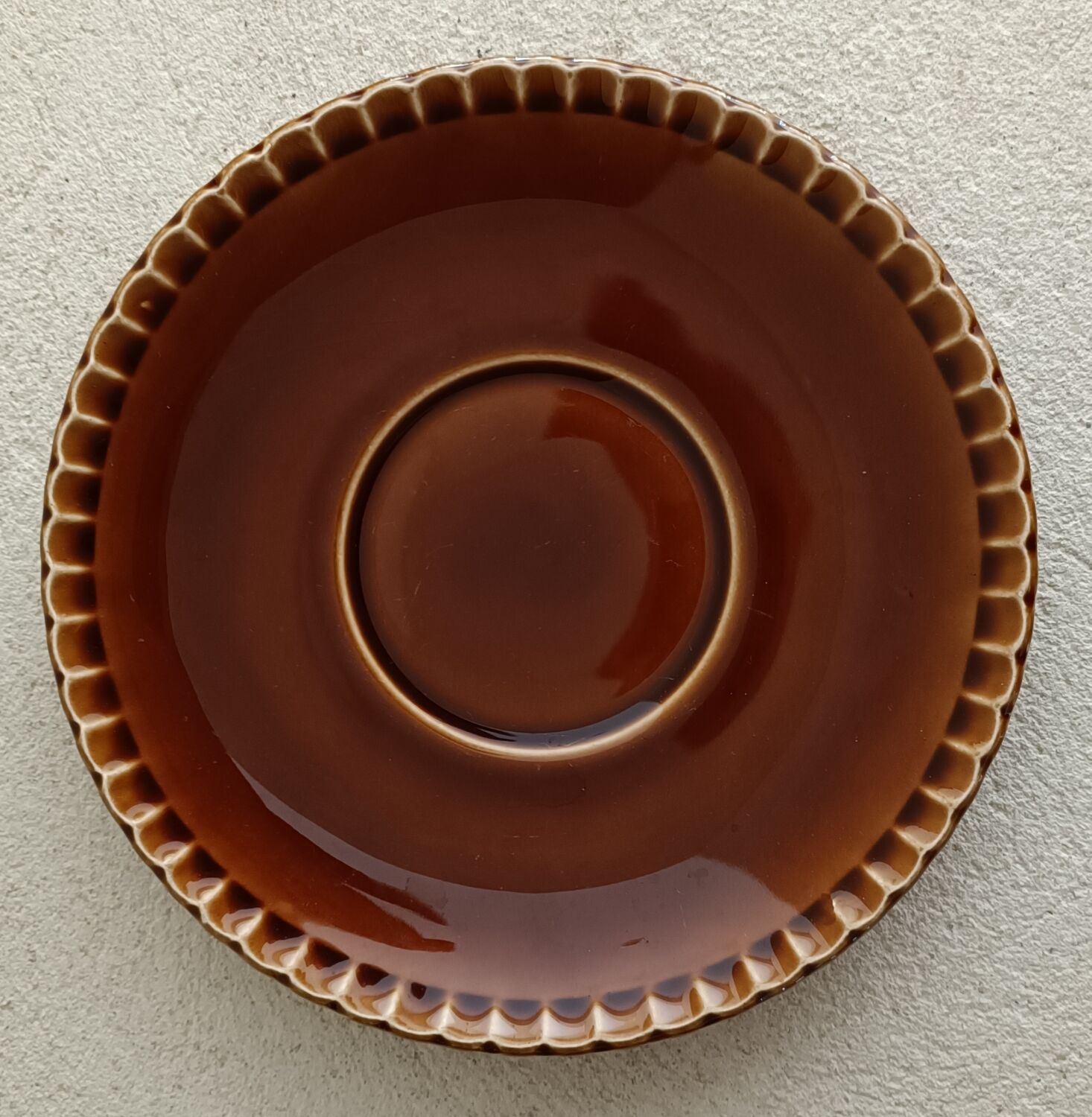 Cup and saucer Digoin Sarreguemines