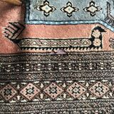 Vintage wool oriental rug - 245x157cm