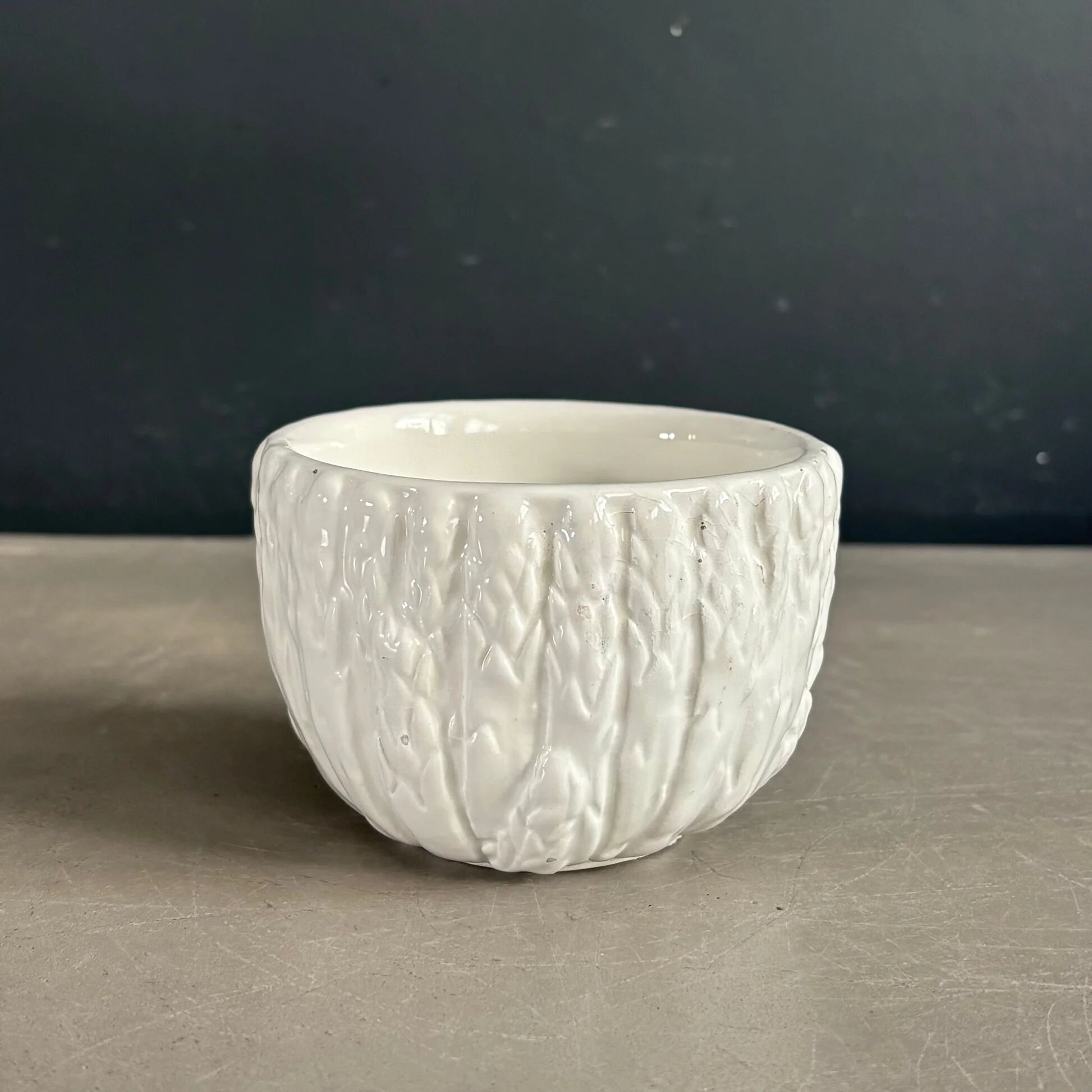 Petit bol en céramique motif asperges
