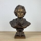 Buste Beethoven régule d'après Gaston Leroux