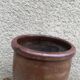 Brown glazed stoneware pot