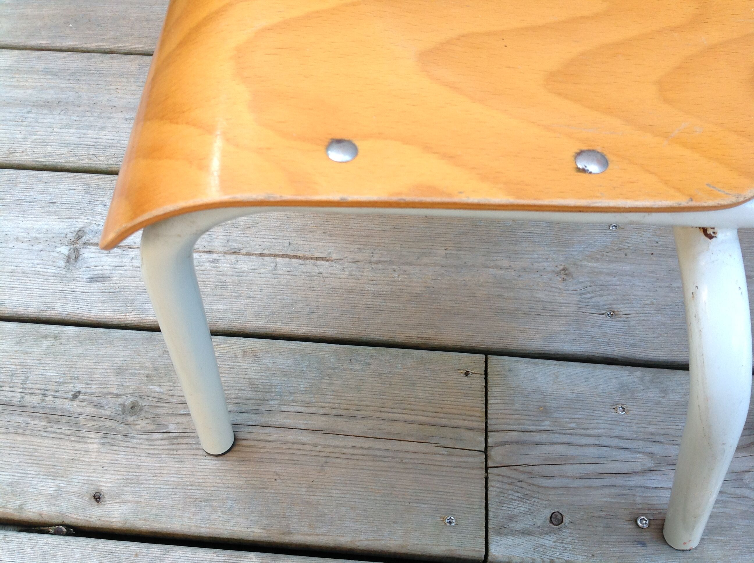 Duo of child school boy chairs