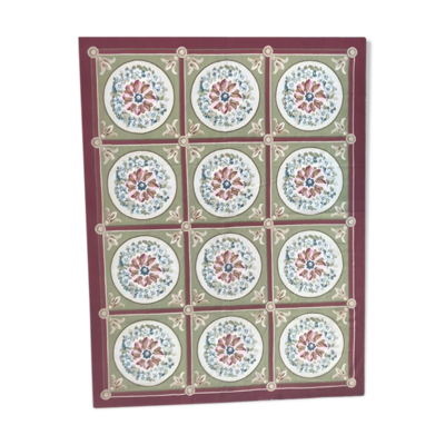 Tapis style Aubusson tissé main 240X315 cm