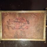 Miroir triptyque de barbier