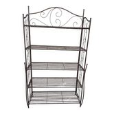 Etagere boulangere pliante en fer - 5 niveaux