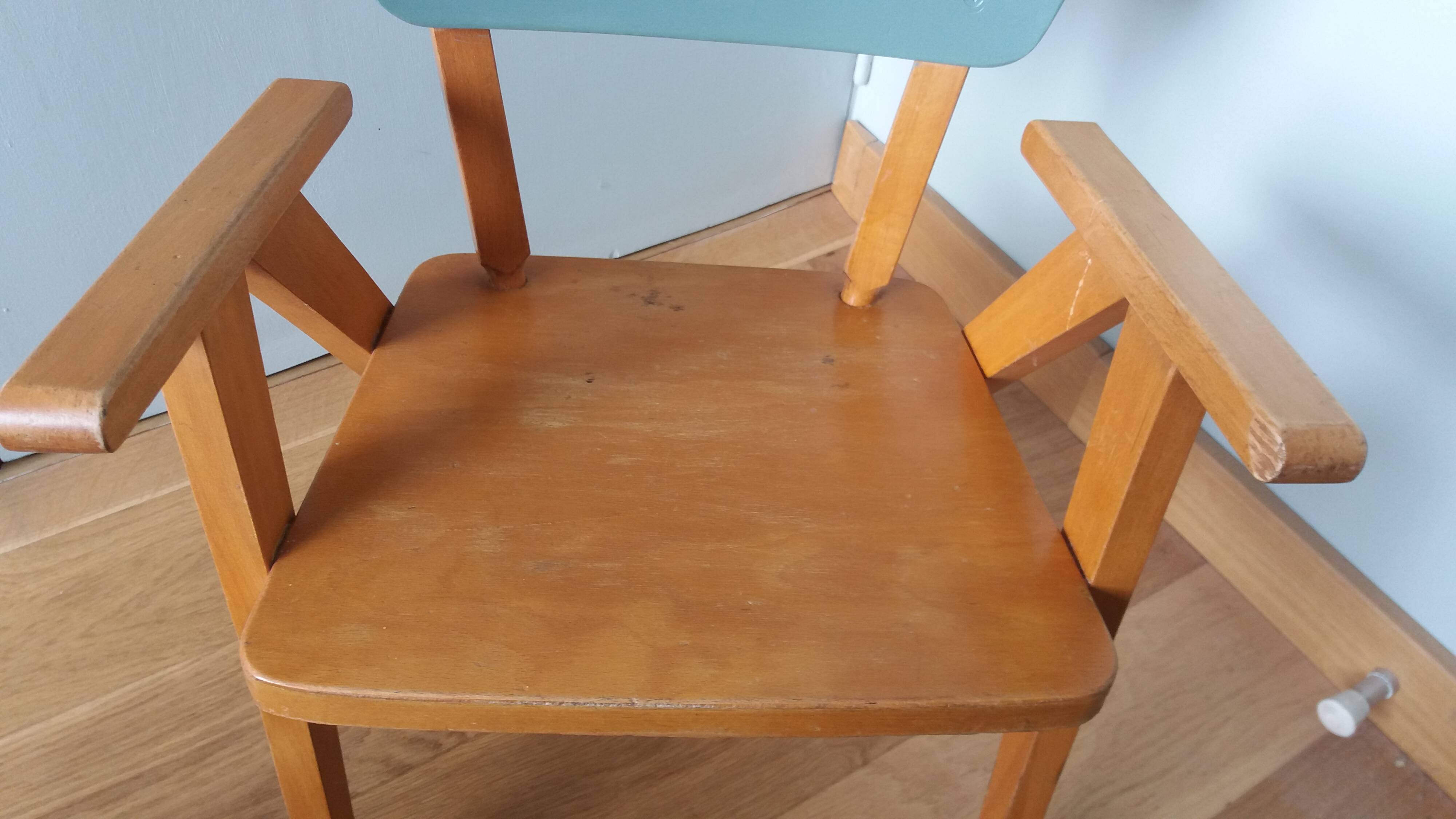 Fauteuil chaise enfant pieds compas