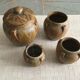 Lot de quatre pots à épices Denbac numérotés