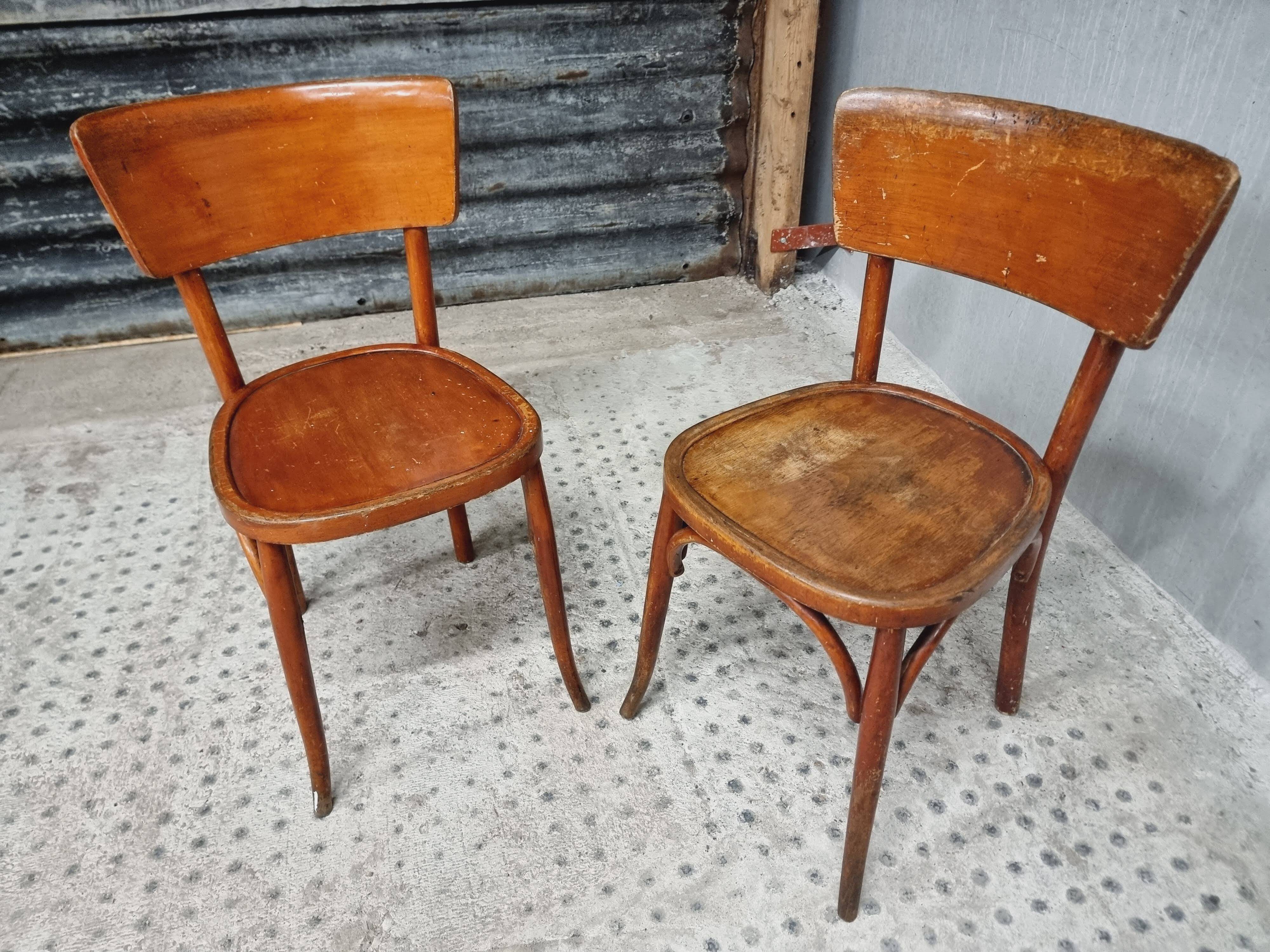Old French cafe chairs set of 4 pcs