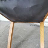 Art deco oak armchair 1940/1950