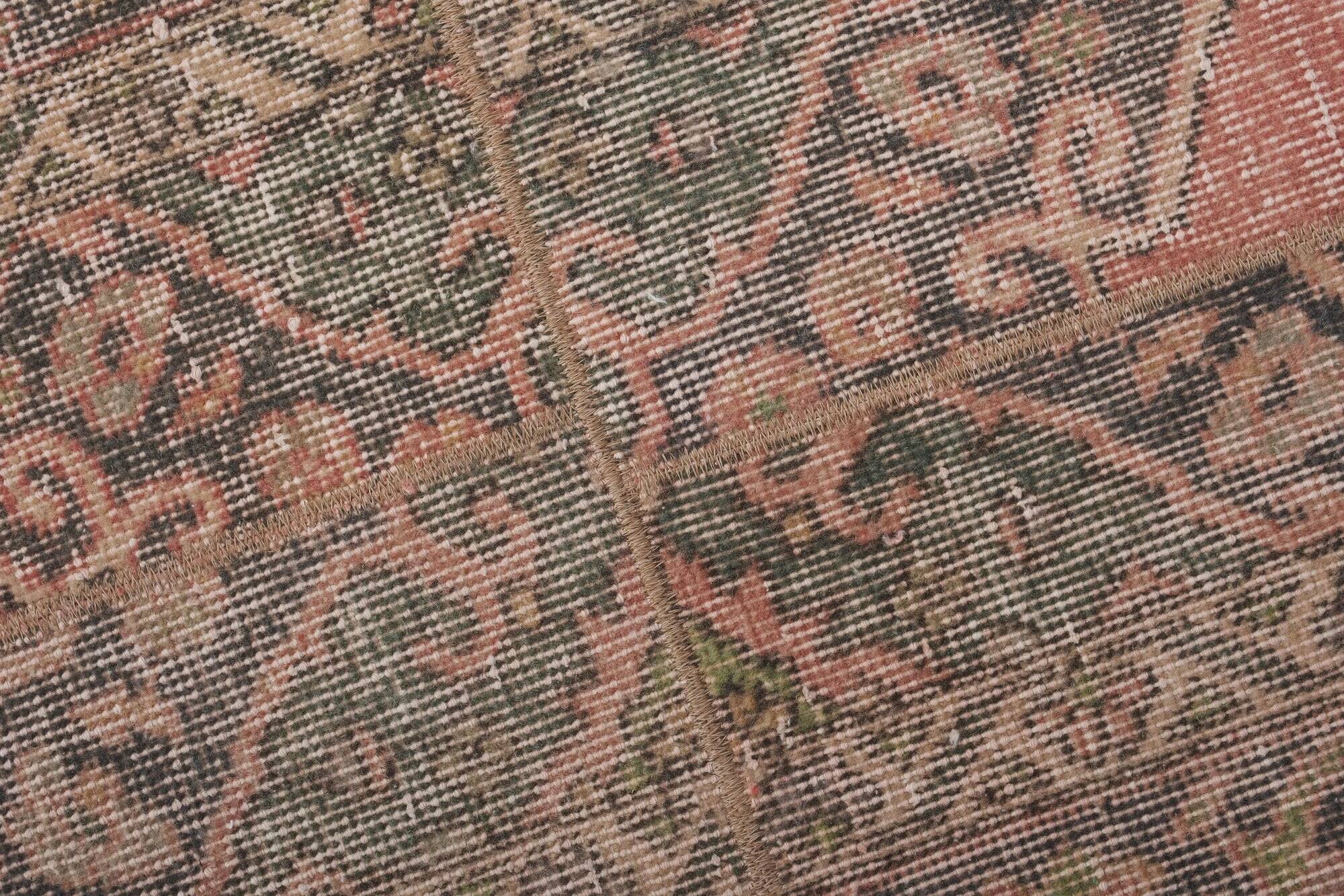 Vintage Turkish hallway rug 63x725 cm