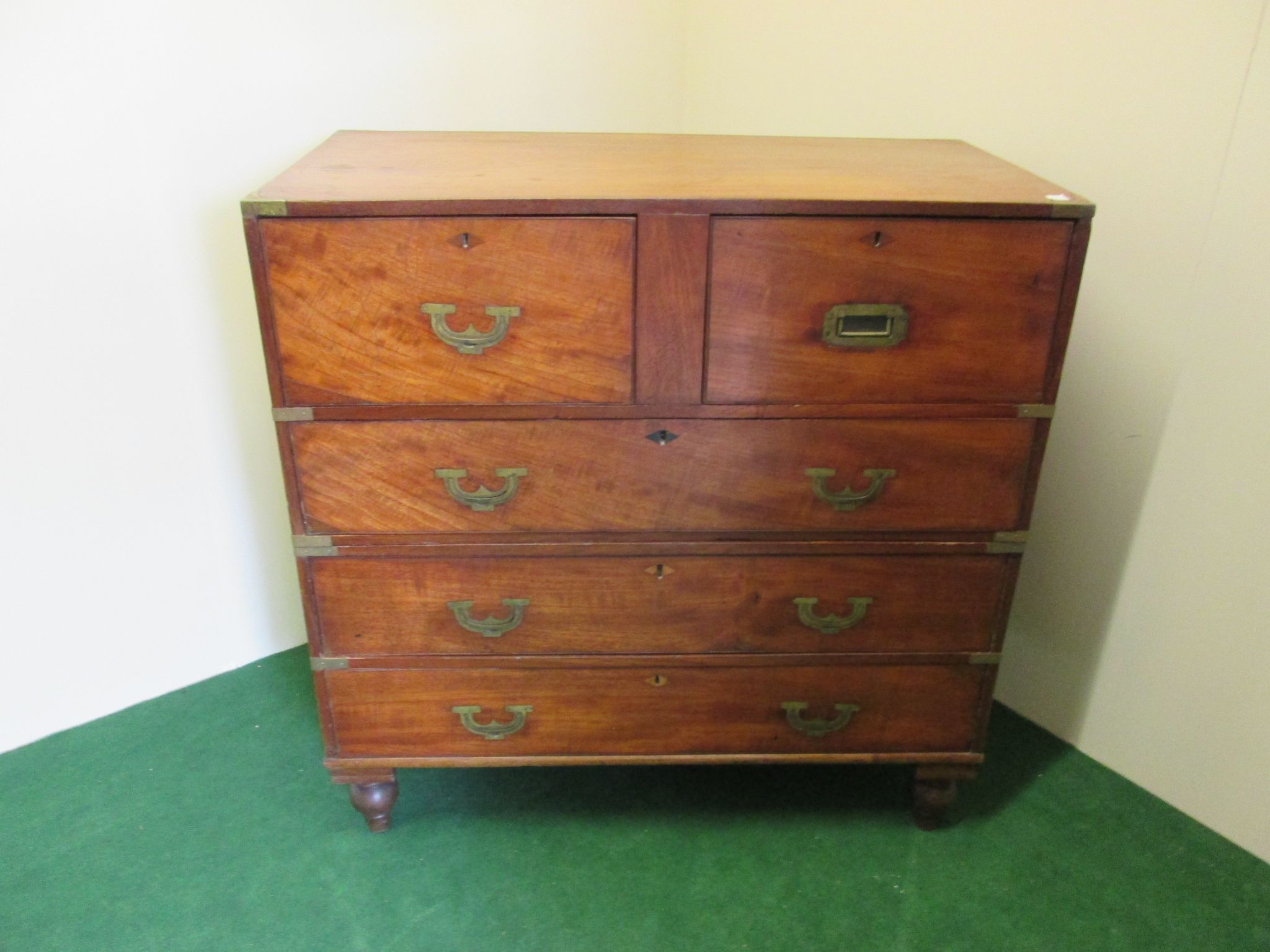 Commode bateau ancienne en acajou massif