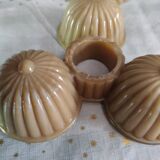 Serviteur de table sur pivot opaline de foire caramel