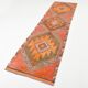 3X10 Peach Orange Turkish Runner Rug, 88x306Cm