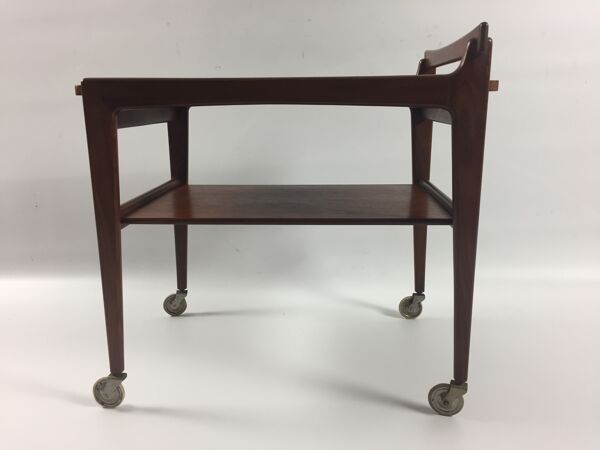 Chariot en teck danois du milieu du siècle, années 1960