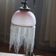 Lampe bronze verre perles