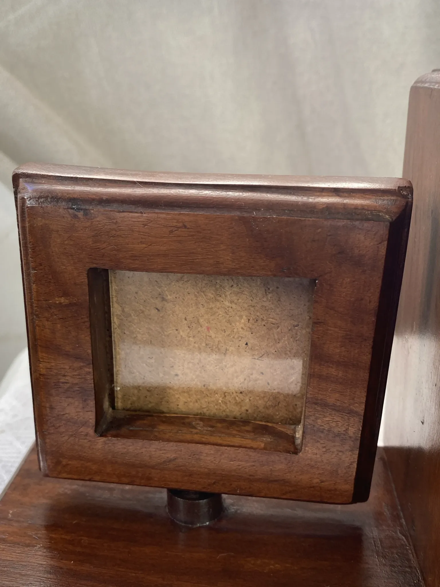 Pair of bookends, solid wood photo frames