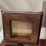 Pair of bookends, solid wood photo frames