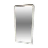 Miroir peint en gris, style Louis Philippe
