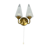 60s 70s Lamp Light Wall Lamp Wall Sconce Honsel Glass Space Age Design