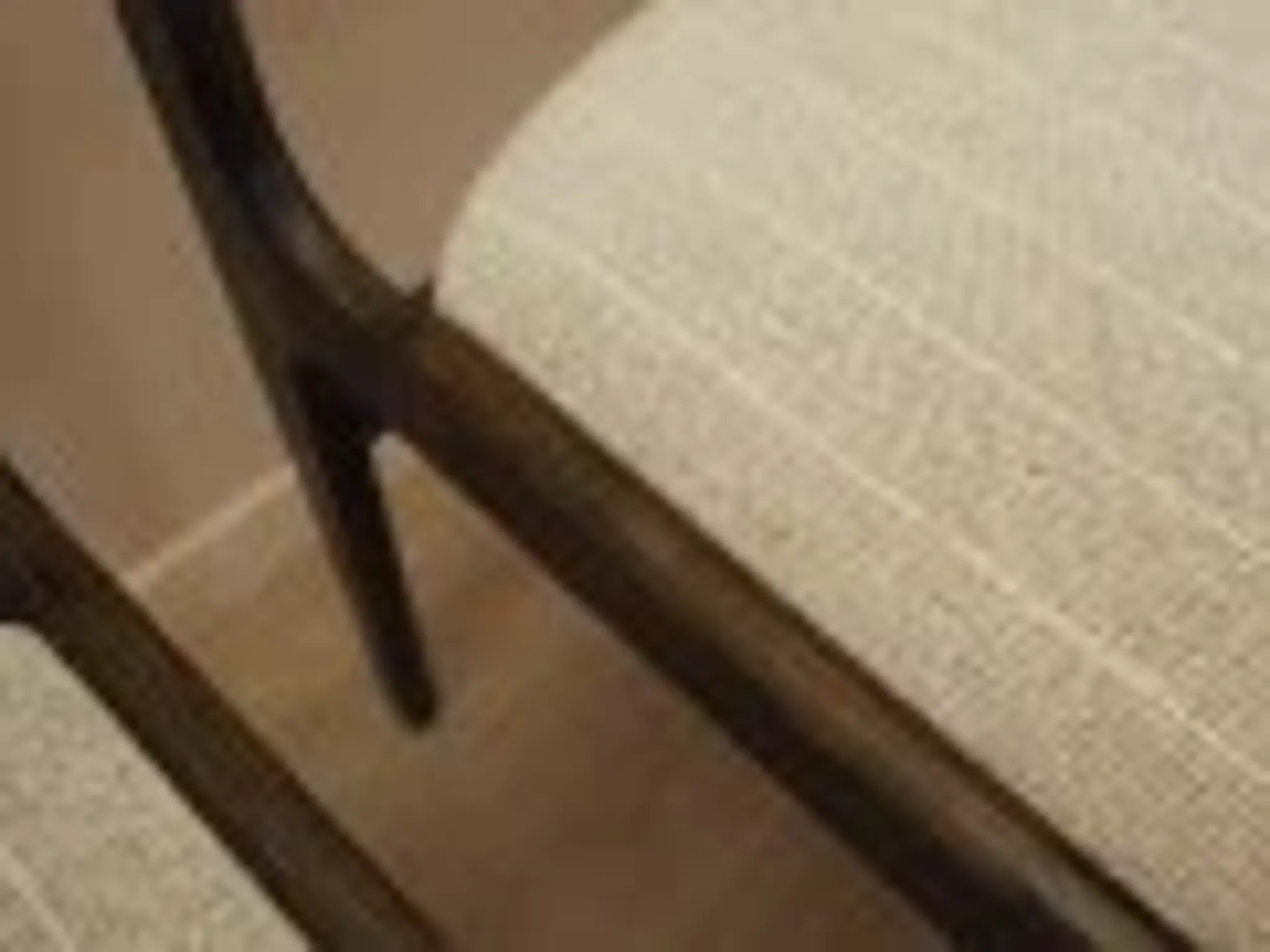 Set of six Danish dining chairs in oak veneer with original upholstery, 1960s