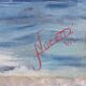 Oil on canvas signed sailboat boat 3 mats
