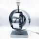 Pied de lampe de table vintage avec cercles