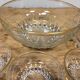 Gold-edged glass fruit salad service