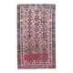 Vintage Turkish Oushak Handmade Cotton Pink Wool Area Rug 120x206
