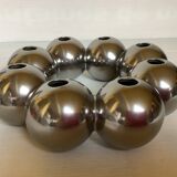 Silver flower vase in a crown shape.