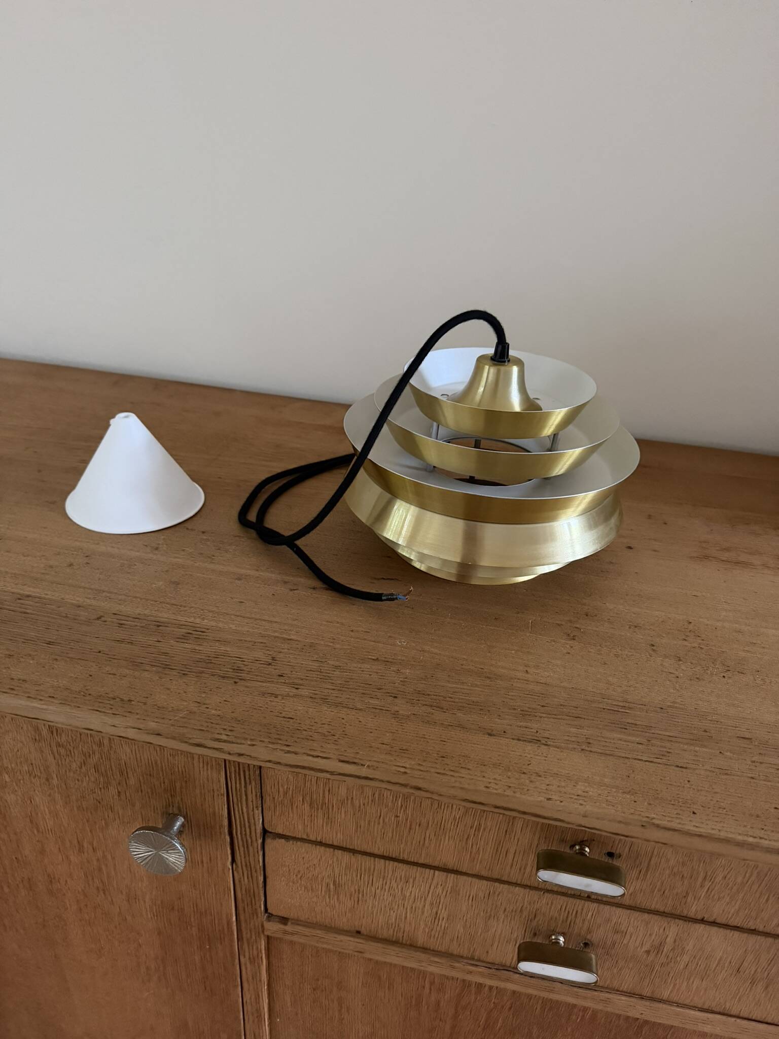 Vintage Granhaga Trava pendant by Carl Thore - Swedish design lamp