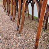 Series of 6 vintage restaurant bistro chairs - 1950s