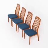 Ensemble de 4 chaises de salle à manger par Kai Kristiansen pour Schou Andersen