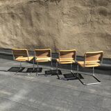 4 Cesca chairs B32 Marcel Breuer