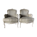 Paire de bergères style Louis XV
