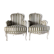 Paire de bergères style Louis XV