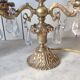 Paire de girandoles anciennes en bronze, vers 1900.