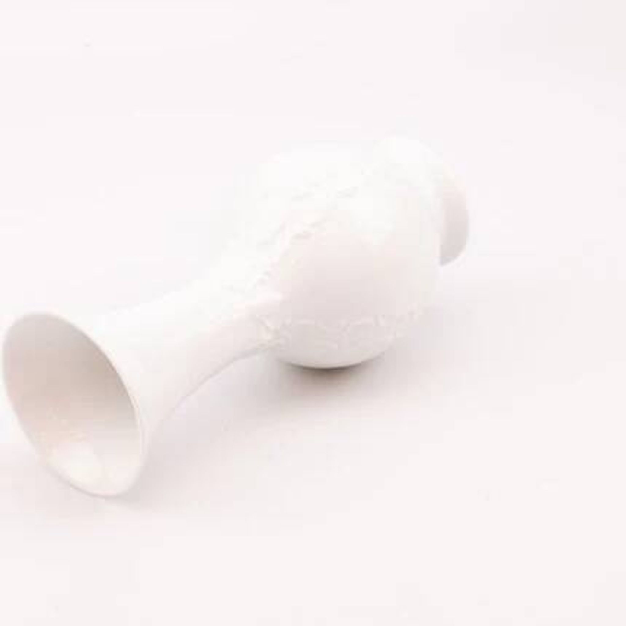 Vintage white porcelain vase Royal Porzellan Royal Bavaria KPM with textured patterns.