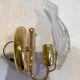 Paire d’appliques feuille verre Murano