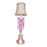 Column table lamp with tassels