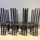 Vintage postmodern dining chairs set of 8, 1980s