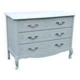 Commode style Louis xv 3 tiroirs vert Luxembourg