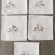 5 vintage napkins