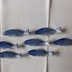 Blue fish ceramic knife holder