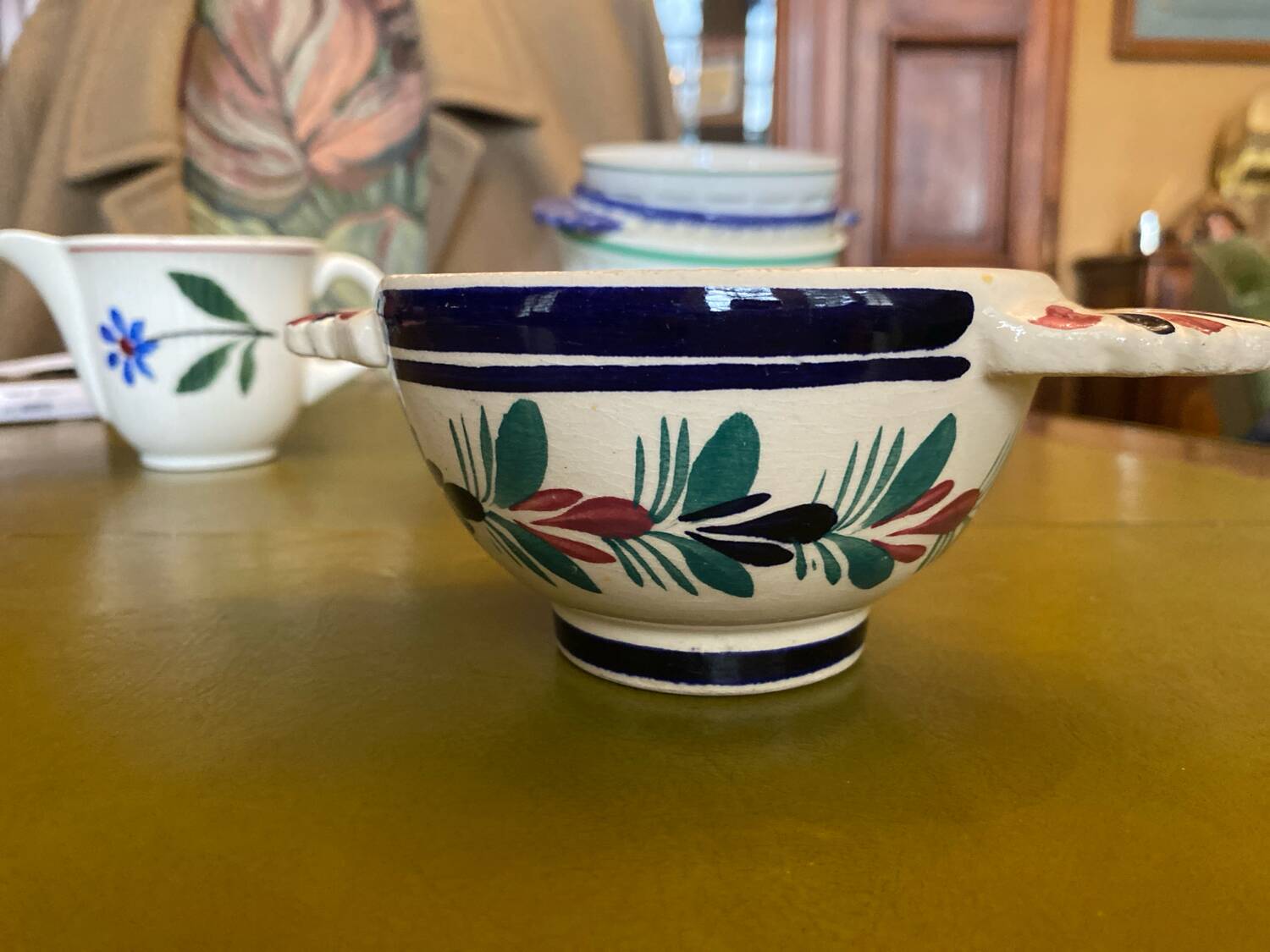 Antique Breton ear bowl