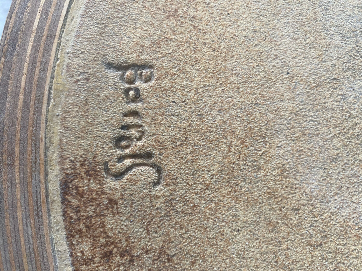 Vintage coffee table signed Barrois