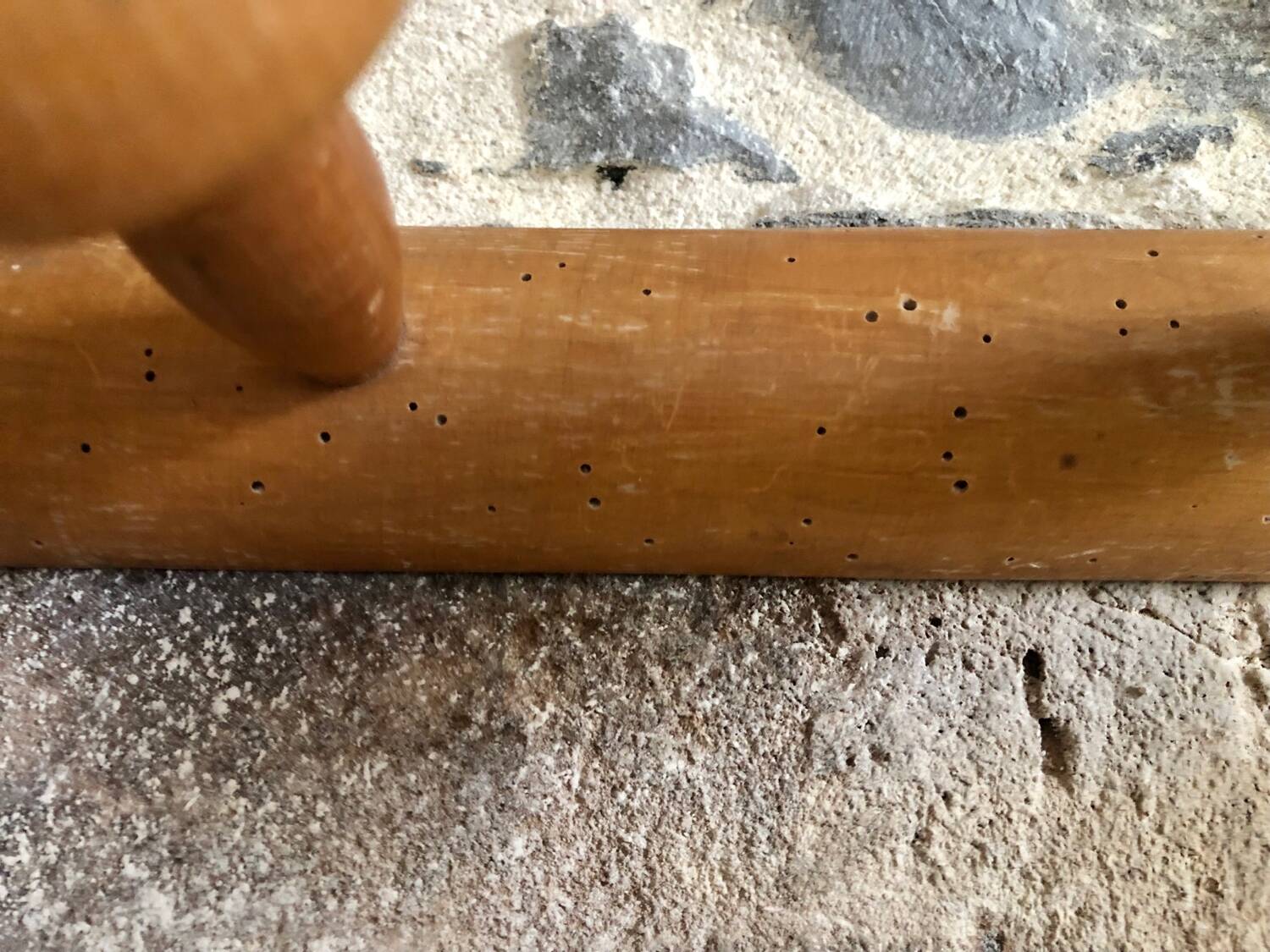 Antique wooden coat hook