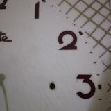 Retro clock featured in porcelain
