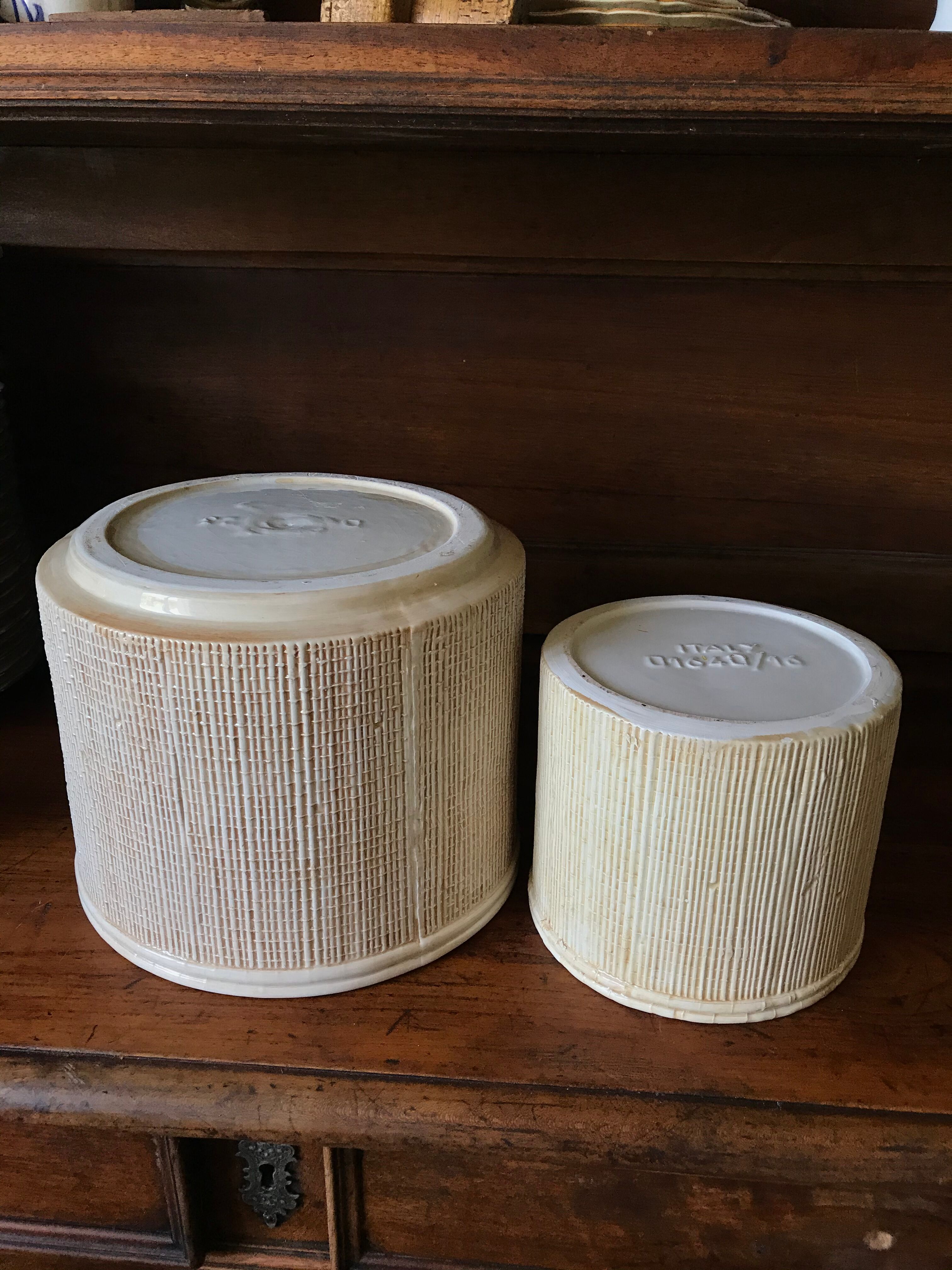 Cache-pots en céramique vintage